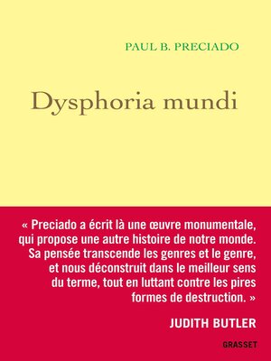 cover image of Dysphoria Mundi